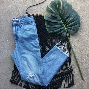 Madewell Distressed High Rise Jeans Size 26 The Perfect Vintage Jean